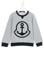 Moncler Kids - Anchor Sweatshirt - Kids - Cotton/acrylic/wool - 8 Yrs, Boy's, Grey