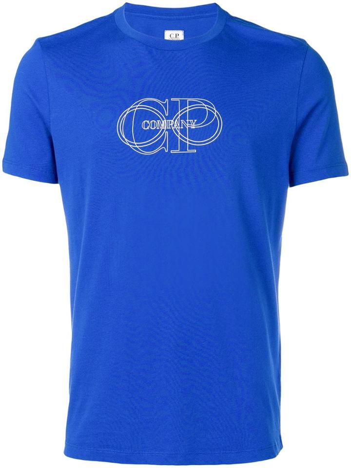 Cp Company Logo Slim Fit T-shirt - Blue