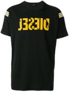 Diesel Reverse Logo Short-sleeve T-shirt - Black