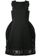 Comme Des Garçons Vintage Ruffle Trim 2d Dress - Black