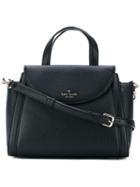Logo Plaque Shoulder Bag - Women - Leather/polyester - One Size, Black, Leather/polyester, Kate Spade