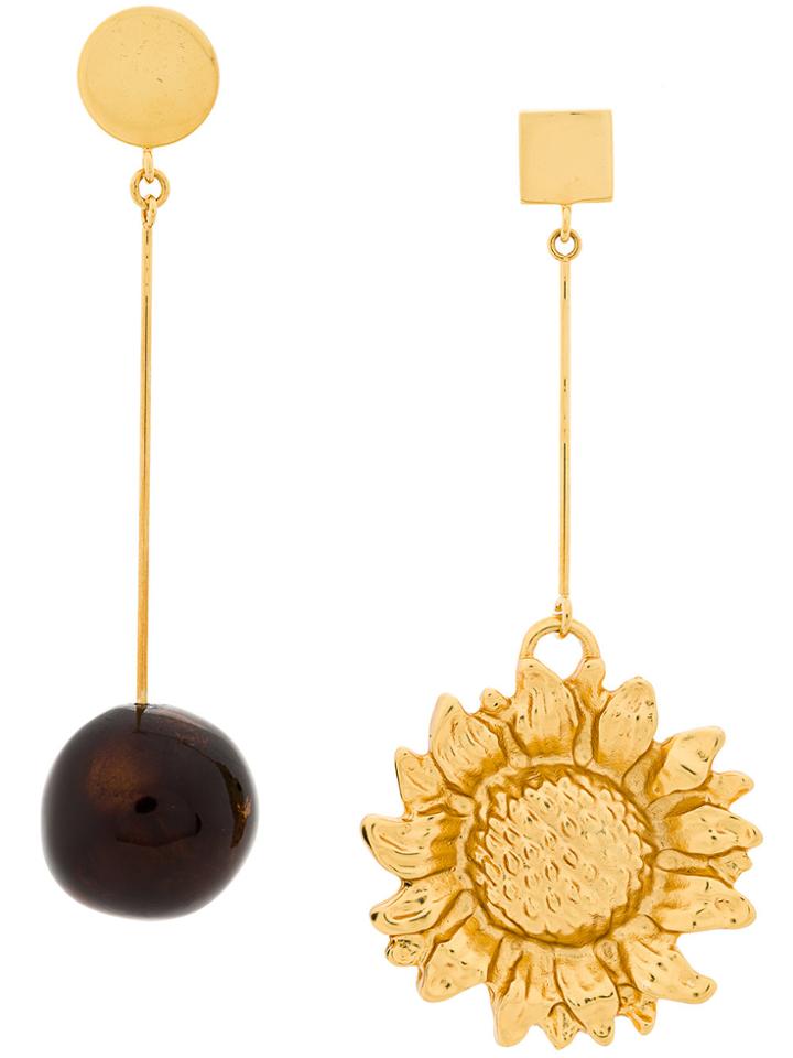 Jacquemus Le Tournesol Earrings - Metallic