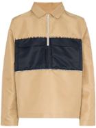 Paria Farzaneh Piped Pocket Zip Shirt - Neutrals