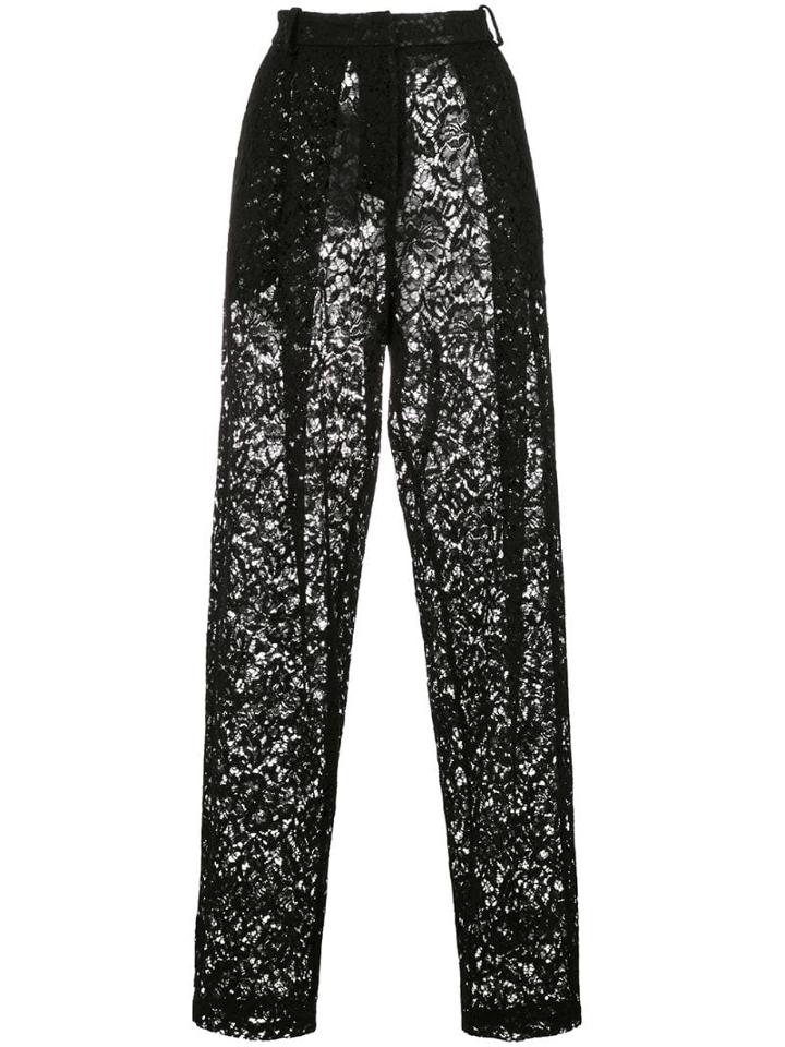 Magda Butrym Tapered Lace Trousers - Black