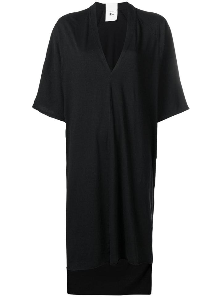Lost & Found Rooms V-neck T-shirt Dress - Black