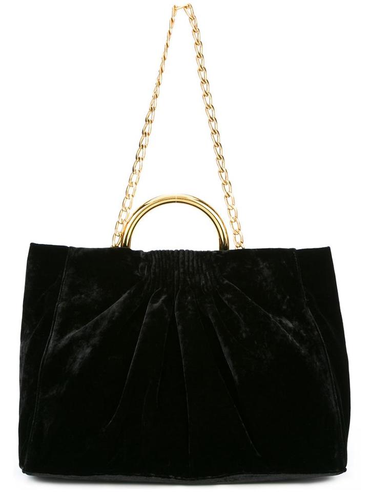Stella Mccartney 'nina' Tote, Women's, Black, Silk/viscose