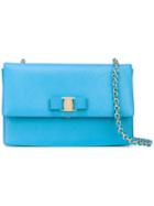 Salvatore Ferragamo 'ginny' Crossbody Bag, Women's, Blue, Calf Leather