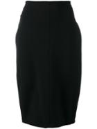 Alexander Wang Straight Skirt, Women's, Size: Medium, Black, Nylon/spandex/elastane/viscose