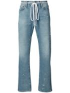 Off-white - Baggy Distressed Jeans - Men - Wool/polyacrylic/cotton - 32, Blue, Wool/polyacrylic/cotton