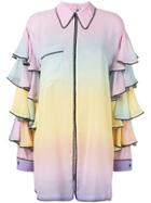 Marco De Vincenzo Oversized Rainbow Shirt - Purple