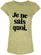 Zadig & Voltaire Slogan Print T-shirt - Yellow