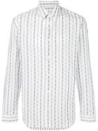 Maison Margiela Abstract Stripe Patterned Shirt - White