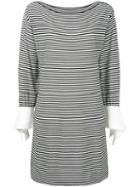 Chloé - Tie Sleeve Breton Dress - Women - Cotton/polyamide - Xs, Black, Cotton/polyamide