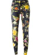 Etro Floral Print Trousers, Women's, Size: 29, Cotton/spandex/elastane