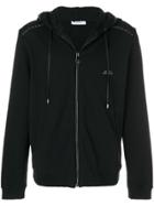 Versace Collection Zipped Hooded Jacket - Black