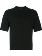 Jil Sander Short Sleeve Sweater, Men's, Size: 50, Black, Cotton