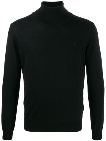 Trussardi Jeans Turtleneck Relaxed-fit Jumper - Black