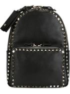 Valentino Rockstud Backpack, Black, Calf Leather