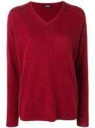 Aspesi V Neck Jumper - Red