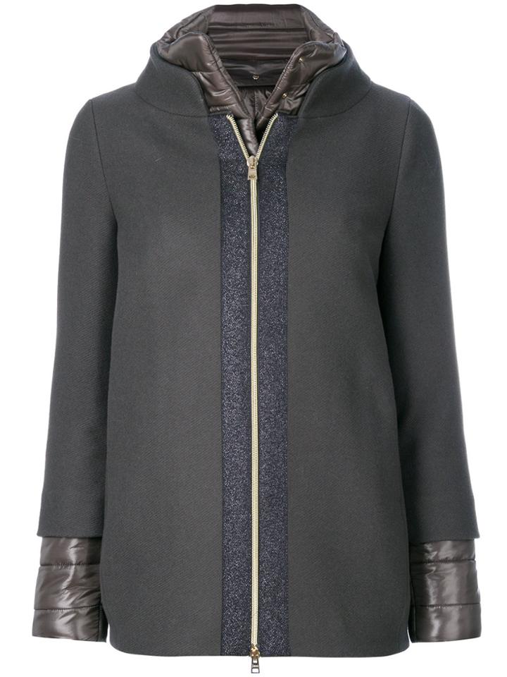 Herno Zipped Padded Jacket - Grey