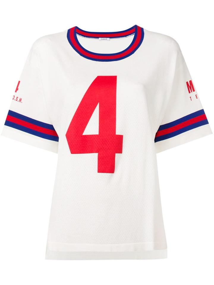 P.a.r.o.s.h. Number Printed T-shirt - White