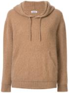 Coohem Cashmere Knitted Hoodie - Brown