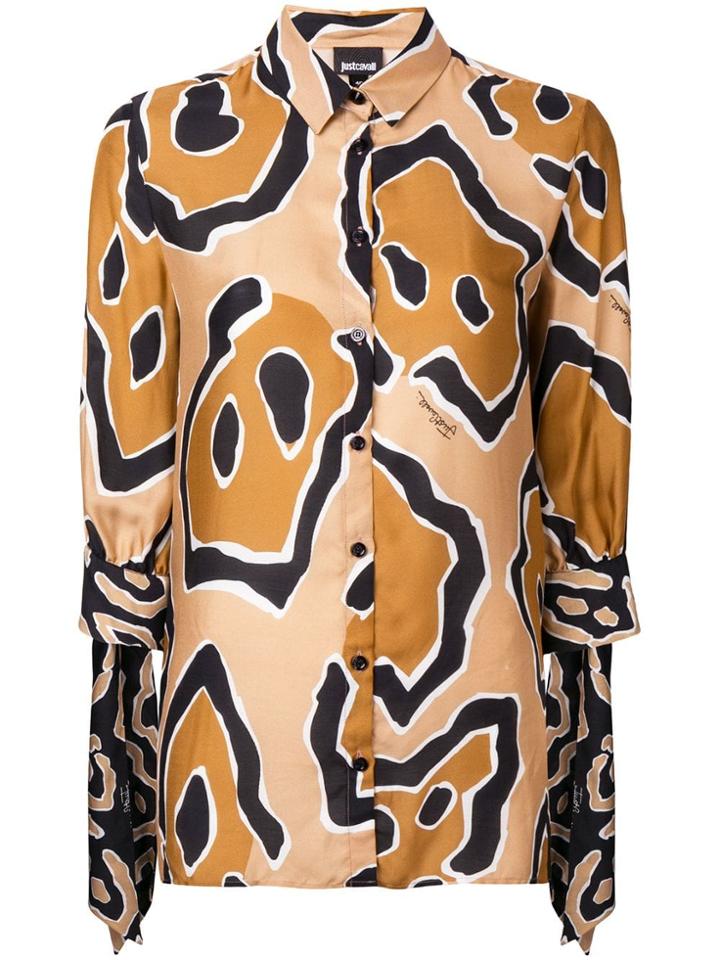 Just Cavalli Geometric Print Blouse - Brown