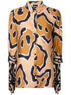 Just Cavalli Geometric Print Blouse - Brown