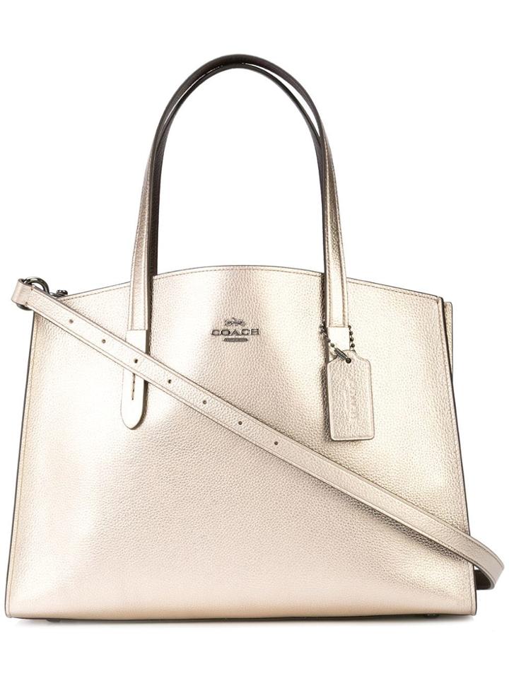 Coach Charlie Tote Bag - Silver