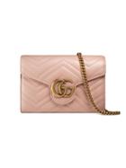Gucci Gg Marmont Matelassé Mini Bag - Pink