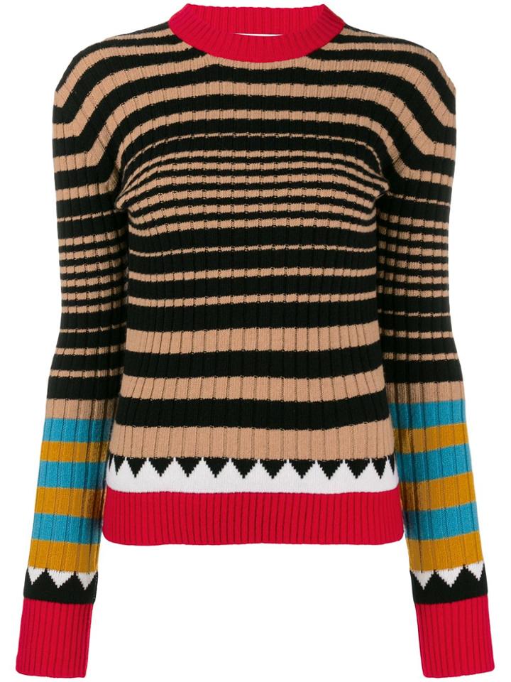 La Doublej Cammello Mix Striped Jumper - Nude & Neutrals