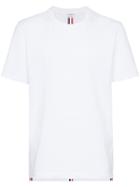 Thom Browne Signature Stripe T-shirt - White