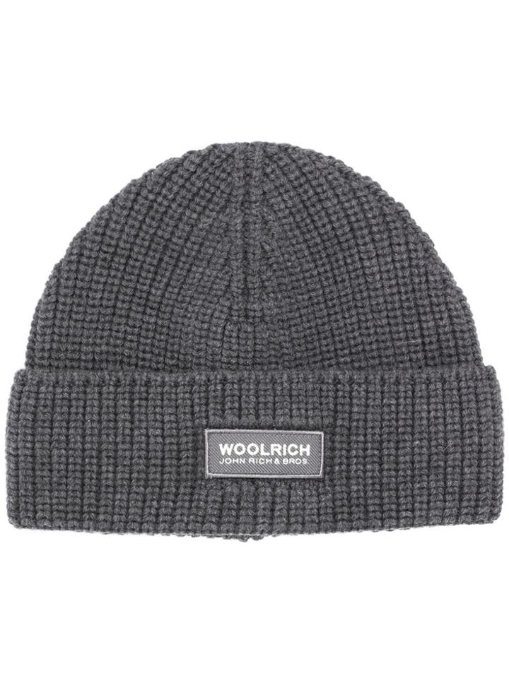 Woolrich Folded Beanie - Grey