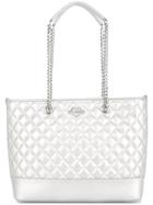 Love Moschino Large Quilted Tote - Metallic
