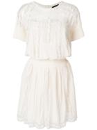 Twin-set Embroidered Shortsleeved Dress - Nude & Neutrals