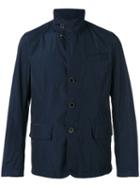 Fay Button-front Raincoat, Men's, Size: Medium, Blue, Polyester