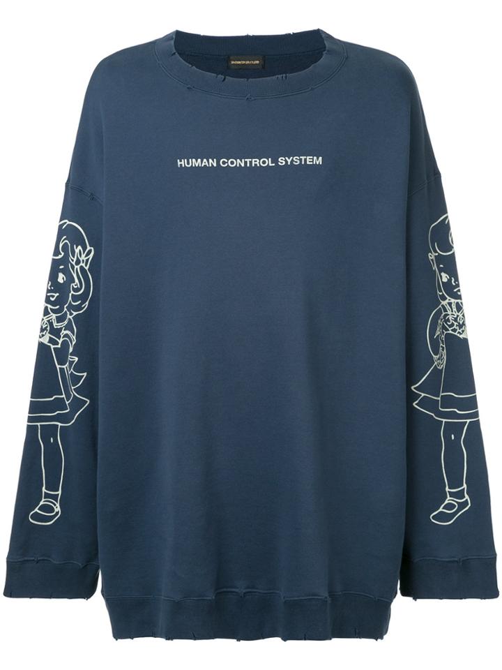 Undercover Human Control System Sweatshirt - Blue