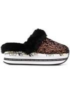 White Premiata Sequinned Slip-on Sneakers - Brown