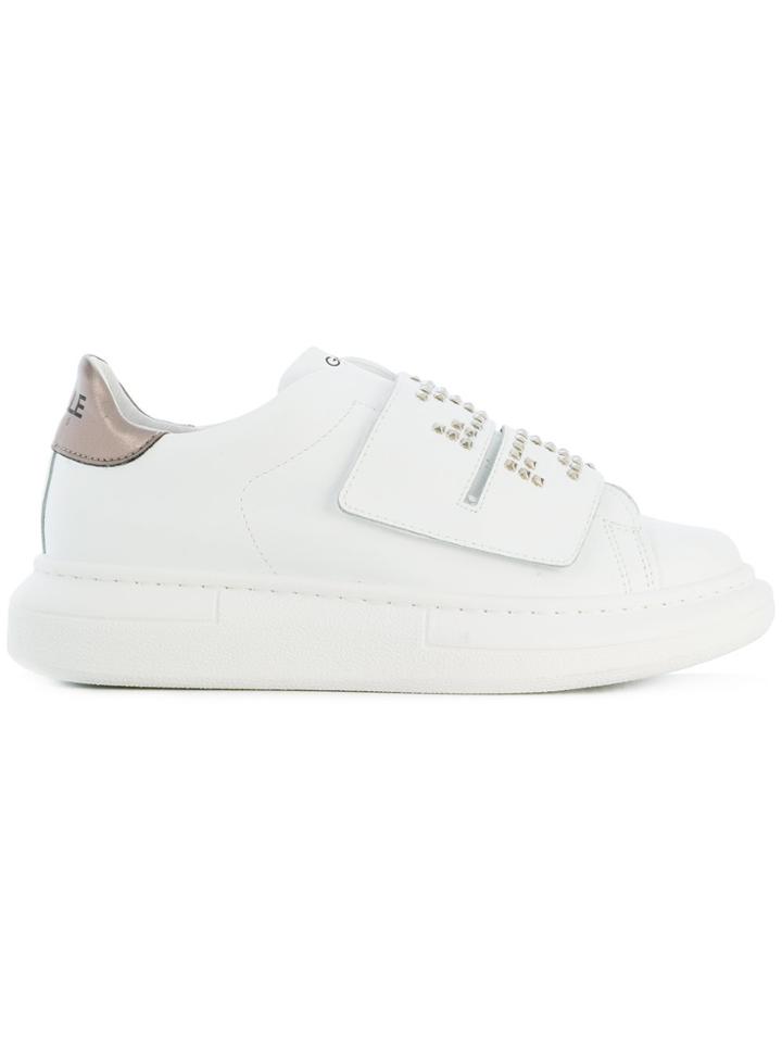 Gaelle Bonheur Strappy Sneakers - White