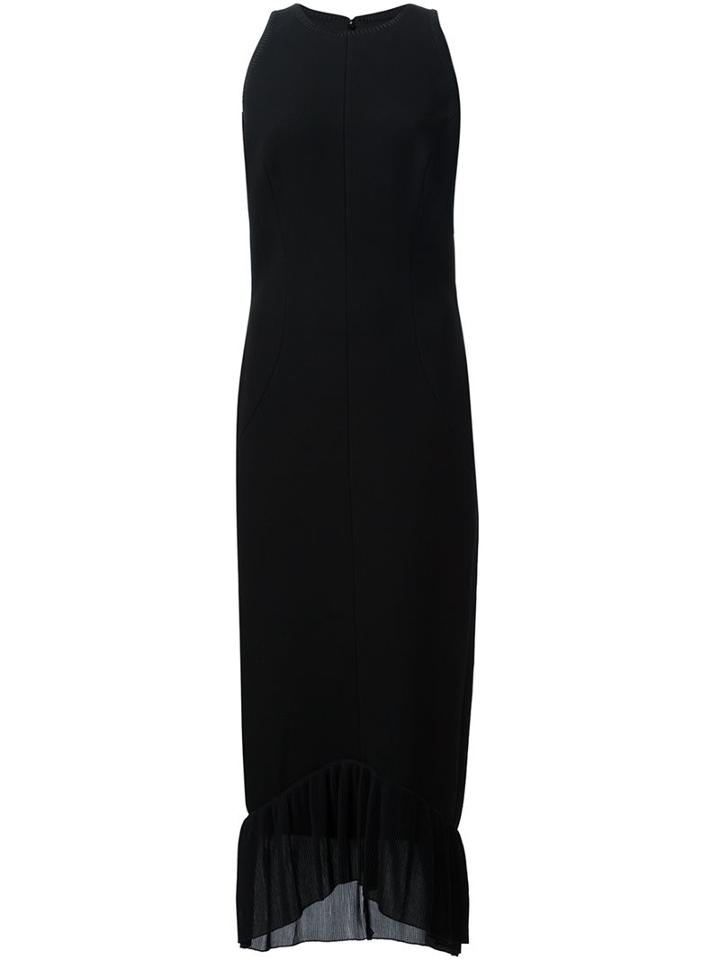 Victoria Beckham Racer Front Fitted Dress, Women's, Size: 10, Black, Triacetate/polyester