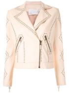 Nk Mestico Jill Leather Jacket - Neutrals