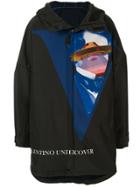 Undercover Undercover X Valentino Hooded Coat - Black