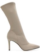 Marc Ellis Pointed Sculpted Boots - Nude & Neutrals