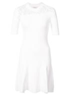 Cushnie Et Ochs Flared Knit Dress - White