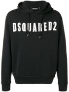 Dsquared2 Logo Printed Hoodie - Black