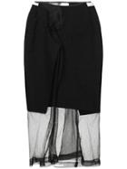 Comme Des Garçons Vintage 1997 Netted Sheer Skirt - Black