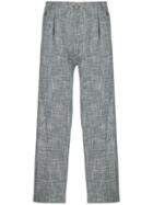 Costumein Woven Cropped Trousers - Blue