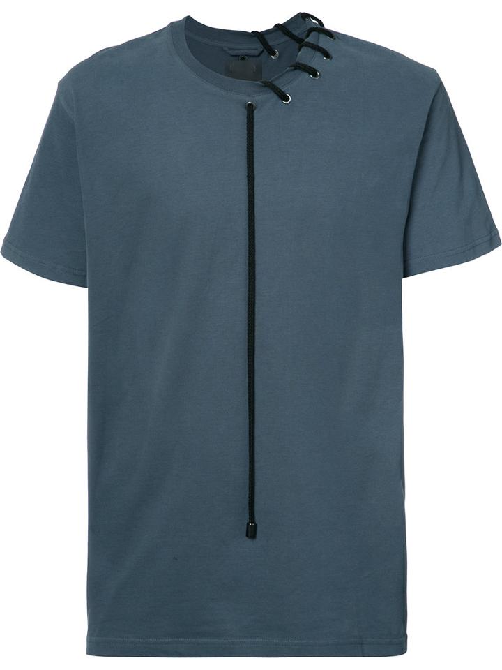 Craig Green - Lace Detail T-shirt - Men - Cotton - Xl, Blue, Cotton