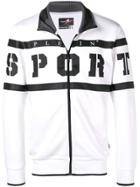 Plein Sport Striped Logo Jacket - White