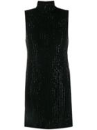 Ermanno Scervino Embellished Knitted Mini Dress - Black